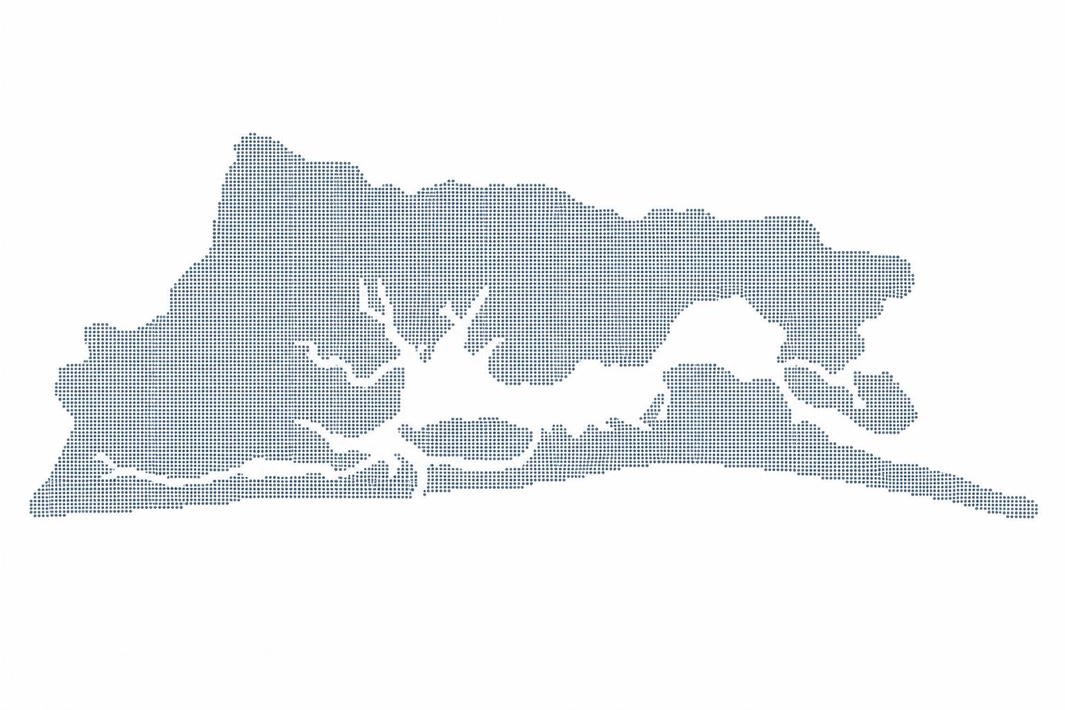 Stylized dotted map of Lagos showing life group locations